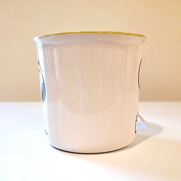 Snoopy Whistling & Woodstock Peek-A-Boo Peanuts Large Coffee Mug Green - Picture 4 of 6